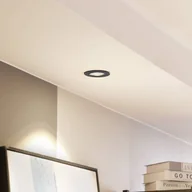 Oprawy, klosze i abażury - Arcchio LED downlight Zarik czarny, 3000K - miniaturka - grafika 1