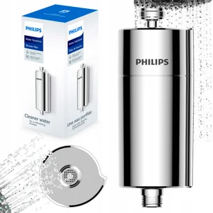 Filtr prysznicowy Philips kolor srebrny (chrom) AWP1775CH/10 - Uzdatniacze wody - miniaturka - grafika 1