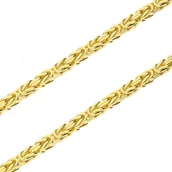 Łańcuszki - Ekskluzywny złoty łańcuszek królewski 585 14 karat 3mm - miniaturka - grafika 1