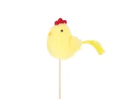 Wielkanoc - Kurczaczek wielkanocny na patyku - 26,5 cm - 1 szt. - miniaturka - grafika 1