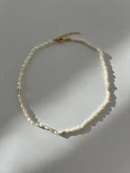 Naszyjniki - Choker z pereł naturalnych hodowlanych - miniaturka - grafika 1