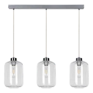 Lampy sufitowe - Britop LAMPA wisząca TARRO 15880328 skandynawska OPRAWA szklany zwis przezroczysty chrom - miniaturka - grafika 1