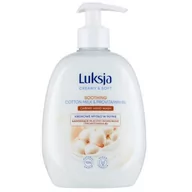 Mydła - LUKSJA Creamy & Soft Kremowe mydło w płynie Mleczko bawełniane i prowitamina B5, 500ml - miniaturka - grafika 1