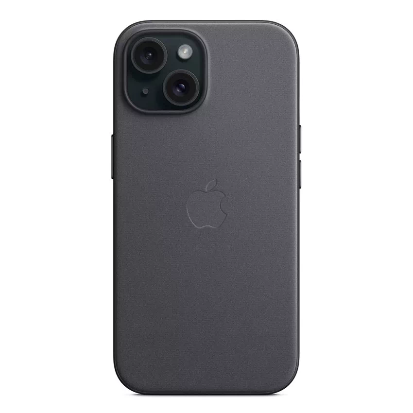 Apple FineWoven etui z MagSafe do iPhone 15 (czarny)