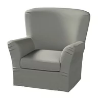 Pokrowce na meble - Pokrowiec na fotel Tomelilla wysoki z zakładkami, Etna, szary, 78x60x88 cm - miniaturka - grafika 1