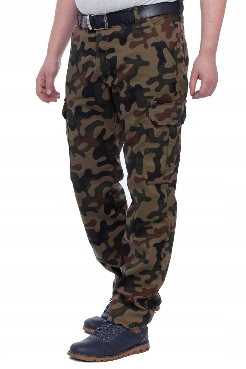 Spodnie Męskie Bojówki Moro Polski Producent Wysoka jakość