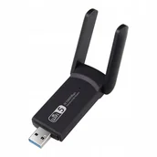 Pozostałe akcesoria sieciowe - Karta Sieciowa Wi-Fi 5 Adapter Usb 3.0 1300Mbps - miniaturka - grafika 1