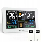 Stacje pogodowe - Zewnętrzna i Wewnętrzna Stacja Pogodowa 2 Czujniki Newentor FJ3378 - miniaturka - grafika 1