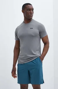 Helly Hansen t-shirt funkcyjny Lifa Active Solen kolor szary - Bielizna sportowa męska - miniaturka - grafika 1