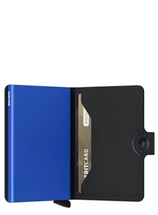Elegancki portfel RFID Secrid Miniwallet Matte - matte black / blue - Portfele - miniaturka - grafika 4