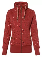 Bluzy damskie - Ragwear - Damska bluza rozpinana  Rylie, brązowy|czerwony - miniaturka - grafika 1