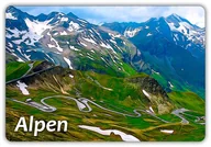 Magnesy - ALPY - Serpentyny - Droga - Magnes na lodówkę - miniaturka - grafika 1
