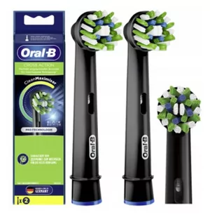 Końcówki do szczoteczki Oral-B Cross Action EB50BK czarne - Końcówki do szczoteczek elektrycznych - miniaturka - grafika 1