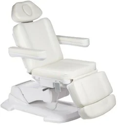 Elektryczny fotel kosmetyczny BR-6686A biały - Fotele kosmetyczne - miniaturka - grafika 1