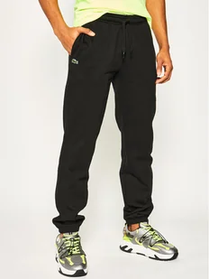 Lacoste Spodnie dresowe XH7611 Czarny Regular Fit - Spodnie sportowe męskie - miniaturka - grafika 1
