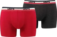 Majtki męskie - Levi`s Levi's Boxer 2 Pairs Briefs 37149-0205 Czerwone S - miniaturka - grafika 1