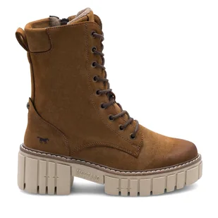 Trzewiki Mustang 1447-506 Brązowy - Botki damskie - miniaturka - grafika 1