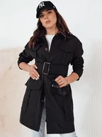 Płaszcze damskie - Płaszcz damski VERMONT czarny Dstreet NY0582-S - miniaturka - grafika 1