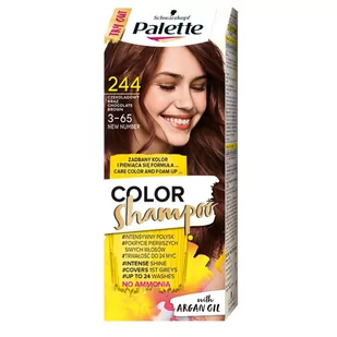 Schwarzkopf Palette Color Shampoo 244 Czekoladowy Brąz - Farby do włosów i szampony koloryzujące - miniaturka - grafika 1