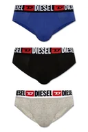 Majtki męskie - intimo slip uomo diesel 00sh05 0ddai - 3pack e7082 - 3 black - miniaturka - grafika 1