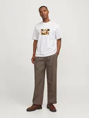 Koszulki męskie - Jack & Jones Koszulka "Vesterbro Newton" w kolorze białym - miniaturka - grafika 1