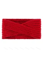 Ozdoby do włosów - Damska opaska zimowa czerwona Passigatti - miniaturka - grafika 1