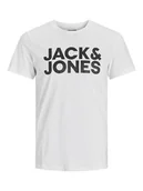 Koszulki męskie - Jack & Jones Koszulka "Corp" w kolorze białym - miniaturka - grafika 1