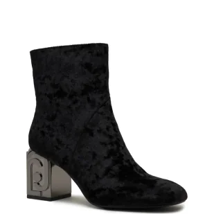 Liu Jo Skórzane botki SARA 01 - Botki damskie - miniaturka - grafika 1