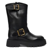 Botki damskie - Botki Badura EO-CLAIRE-70866 Czarny - miniaturka - grafika 1