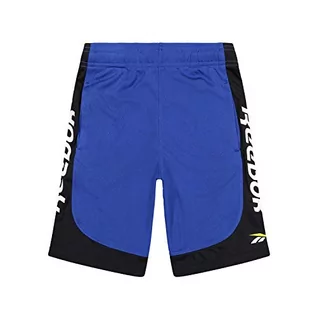 Spodnie i spodenki dla chłopców - Reebok Reebok Krótkie spodnie chłopięce Pantalon Corto Big Reebok Heritage niebieski królewski błękit 8 lat S89208RBI - grafika 1