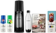 Saturatory - Saturator Sodastream SodaStream Terra czarny| 2 butelki x 1L 2 syropy - 400 ml Pepis+7 Up + książka+ zestaw saszetek - miniaturka - grafika 1