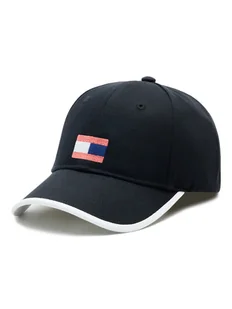 Tommy Hilfiger Czapka z daszkiem Flag AU0AU01732 Czarny - Czapki dla dzieci - miniaturka - grafika 1
