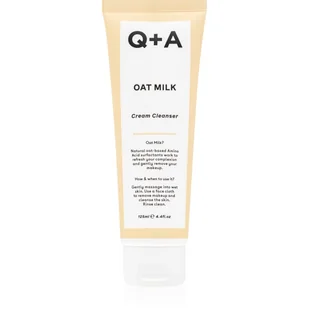 Q+A Oat Milk Cream Cleanser kremowa emulsja myjąca z mlekiem owsianym 125ml - Kosmetyki do mycia twarzy - miniaturka - grafika 1