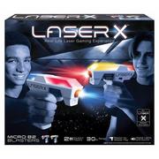 Zabawki militarne - Tm Toys Laser X - mikroblaster zestaw podwójny - - miniaturka - grafika 1