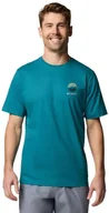 Koszulki męskie - Columbia Kettle River Outdoor Tee 2120411364 Zielone M - miniaturka - grafika 1
