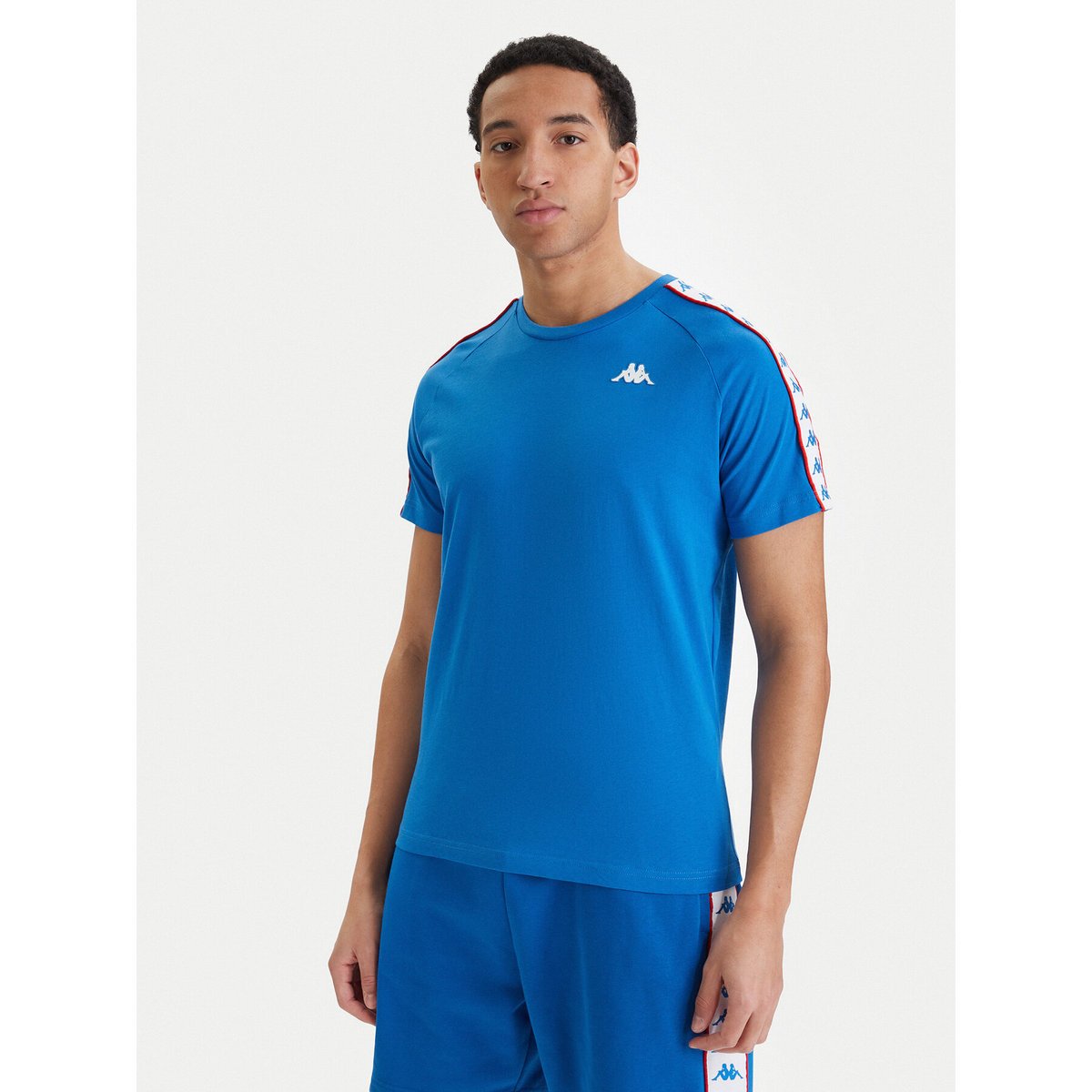 Kappa T-Shirt Męskie Niebieski 303UV10