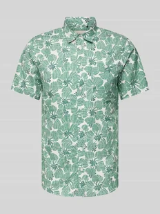 Koszula casualowa o kroju slim fit z nadrukiem na całej powierzchni - Koszule męskie - miniaturka - grafika 1