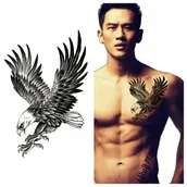 Prace ręczne dla dzieci - Tatuaż zmywalny tymczasowy wodny ORZEŁ - miniaturka - grafika 1