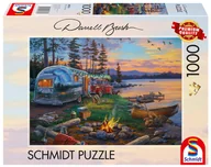 Puzzle - Puzzle, DARREL BUSH Ognisko nad jeziorem, 1000 el. - miniaturka - grafika 1