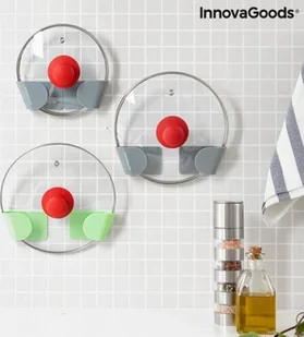 InnovaGoods Zestaw 3 Samoprzylepnych Uchwytów na Pokrywki Kuchenne Smarack InnovaGoods - Pozostałe akcesoria kuchenne - miniaturka - grafika 1