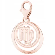 Bransoletki - Zawieszka Pozłacana ze Znakiem Zodiaku Virgo Znak Zodiaku Panna SREBRO 925 - miniaturka - grafika 1