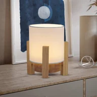 Lampy stojące - Näve Lampa stołowa LED Madita, wysokość 19 cm, naturalny/biały - miniaturka - grafika 1