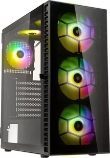 Obudowa Kolink Observatory HF Glass ARGB czarna - Obudowy komputerowe - miniaturka - grafika 1