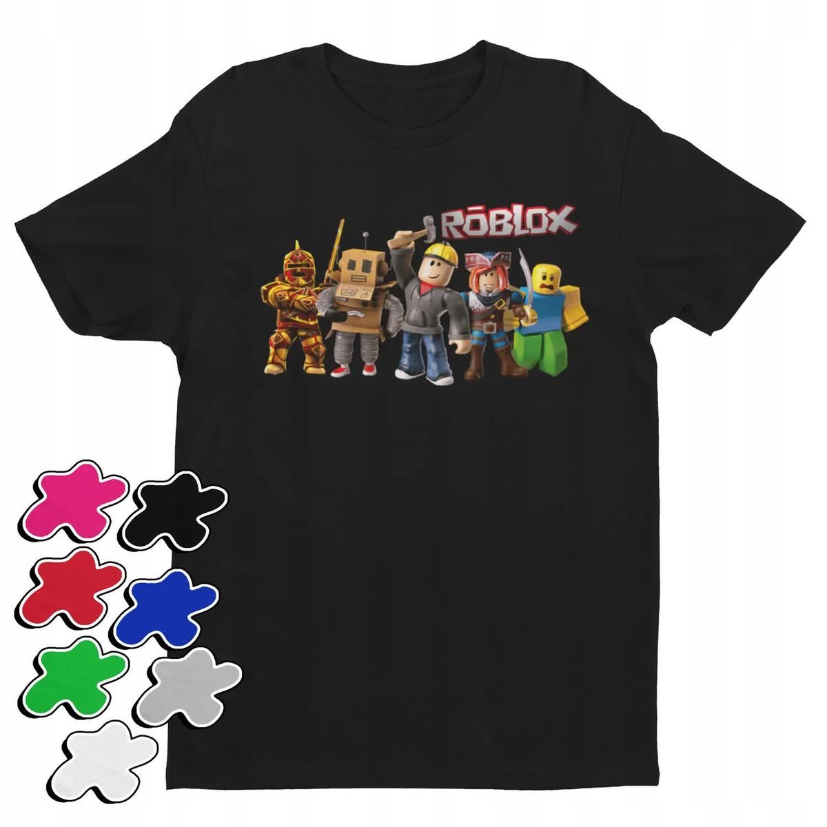 Koszulka T-Shirt Dziecięca Z Nadrukiem Dla Gracza Roblox Gry -L 146-152