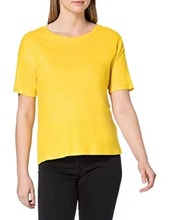 Koszulki i topy damskie - Desigual T-shirt damski Ts_Clementine, żółty, M - grafika 1