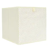 Pudła i pojemniki do przechowywania - Pudełko do regału 30x30cm Braid beżowe - miniaturka - grafika 1