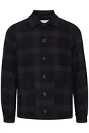 Kurtki męskie - Casual Friday Męska kurtka Jansen Checked Jacket Cas, 50818/Dark Grey Melange, L - miniaturka - grafika 1