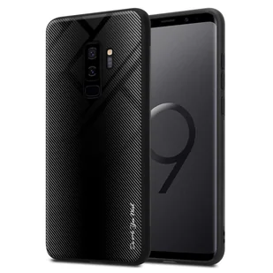 Pokrowiec Do Samsung Galaxy S9 PLUS w CZARNY OPAL  TPU Etui Ochronny Case Cover Obduowa Silikon Cadorabo - Etui i futerały do telefonów - miniaturka - grafika 1