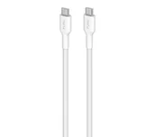 Kable USB - Puro Fabric PUCUSBCUSBCFABK4WHI USB-C do USB-C - 1,2m - biały - miniaturka - grafika 1