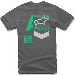 Koszulki męskie - Alpinestars Męski t-shirt z logo ciemny grafit (Holzkohle) XL - grafika 1